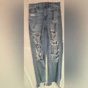 American eagle stretch mom jeans size 4 regular worn once